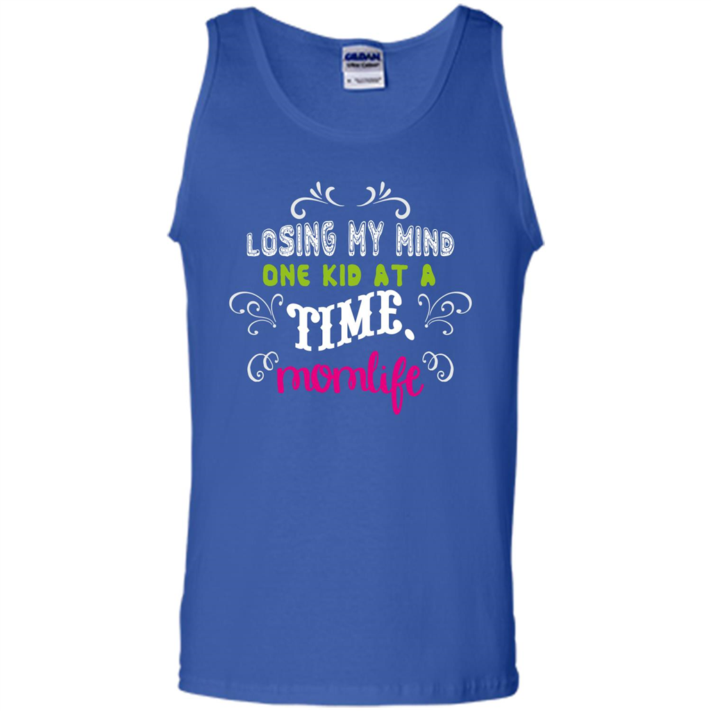 Mommy T-shirt Losing My Mind One Kid At A Time MomLife Royal
