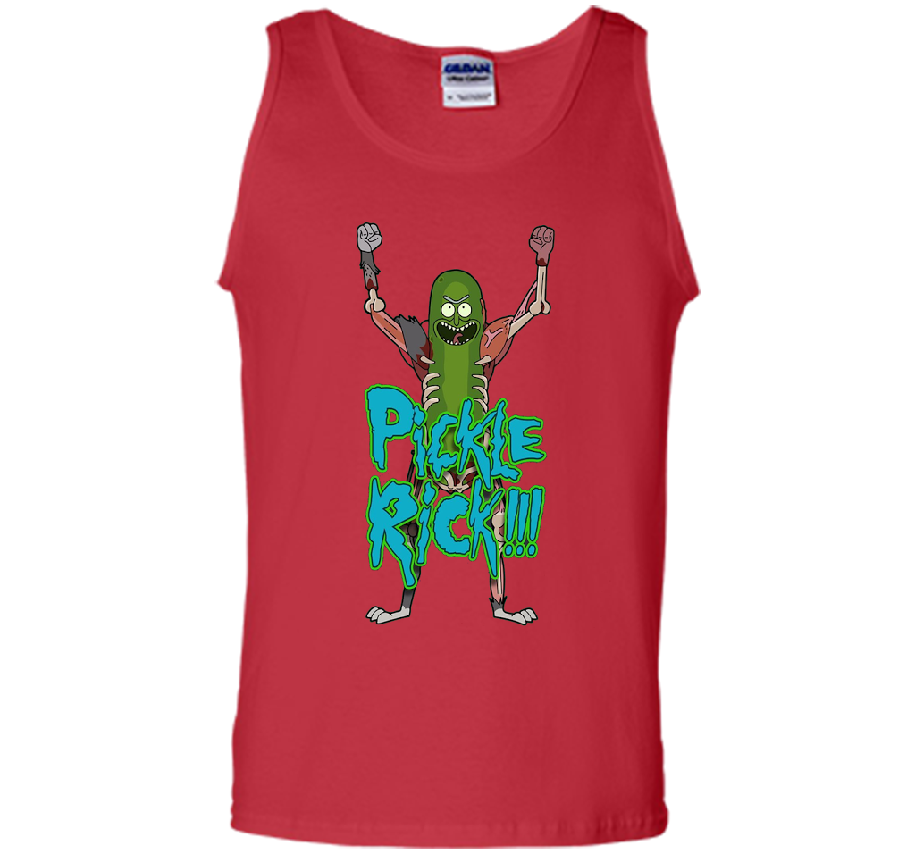 Pickle Funny Rick T-shirt cool shirt Red
