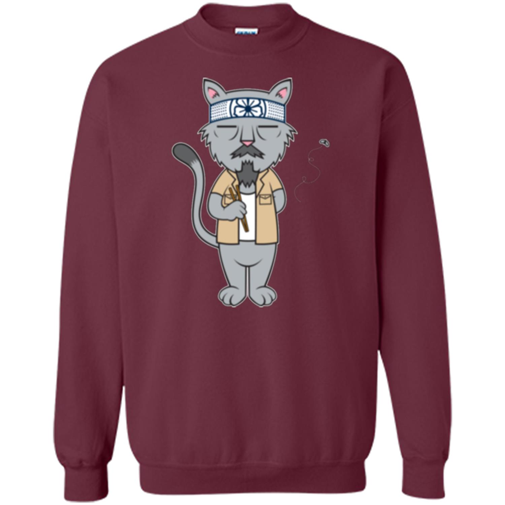 Mr.Meowgi T-shirt Maroon