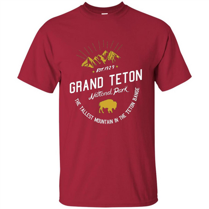 Grand Teton National Park T-shirt Cardinal