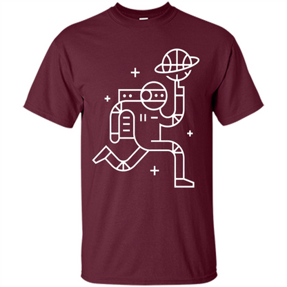 Space Ballin' T-Shirt Maroon