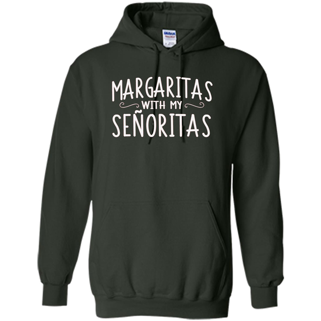 Margaritas With My Senoritas T-shirt Forest Green