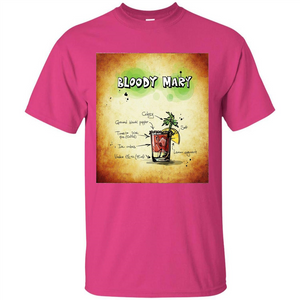 Bloody Mary Drink Recipe Alcohol Liquor Bartender T-shirt