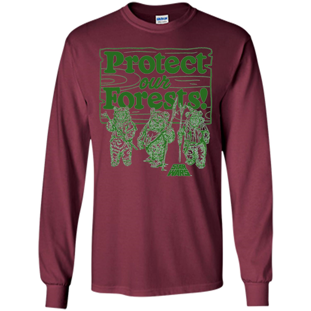 Movies T-shirt Protect Our Forests T-Shirt Maroon