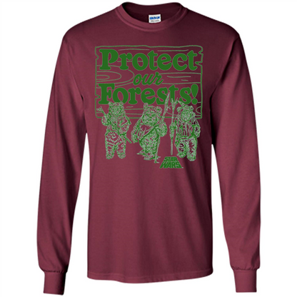 Movies T-shirt Protect Our Forests T-Shirt Maroon