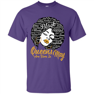 Queen Are Born In May T-shirt