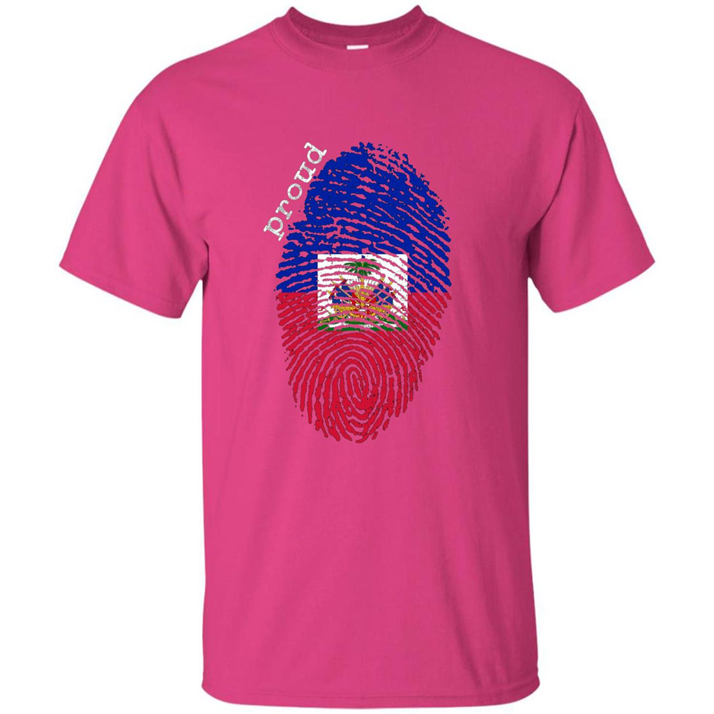 Haiti shirt - Haiti National Flag T-shirt Heliconia