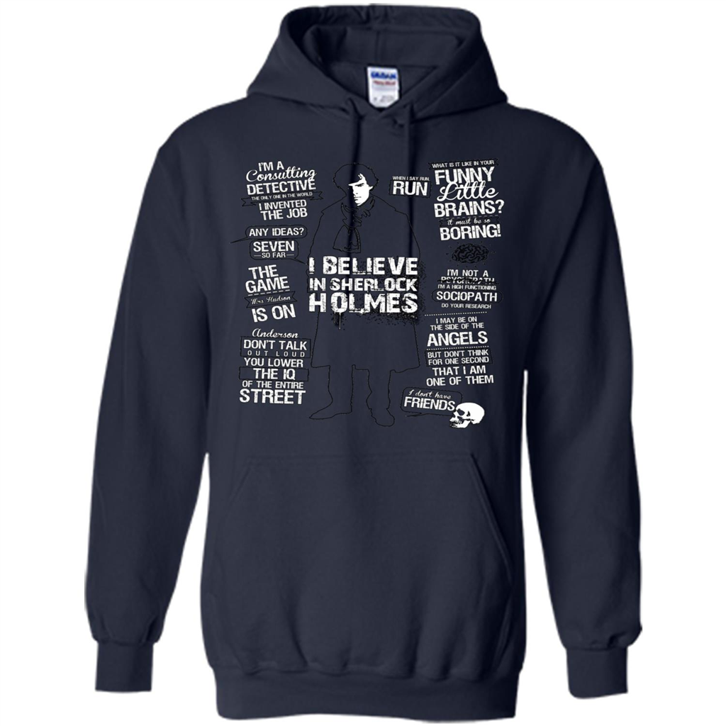 Detective Quotes To A Great Mind Nothing Is Little T-shirt Navy