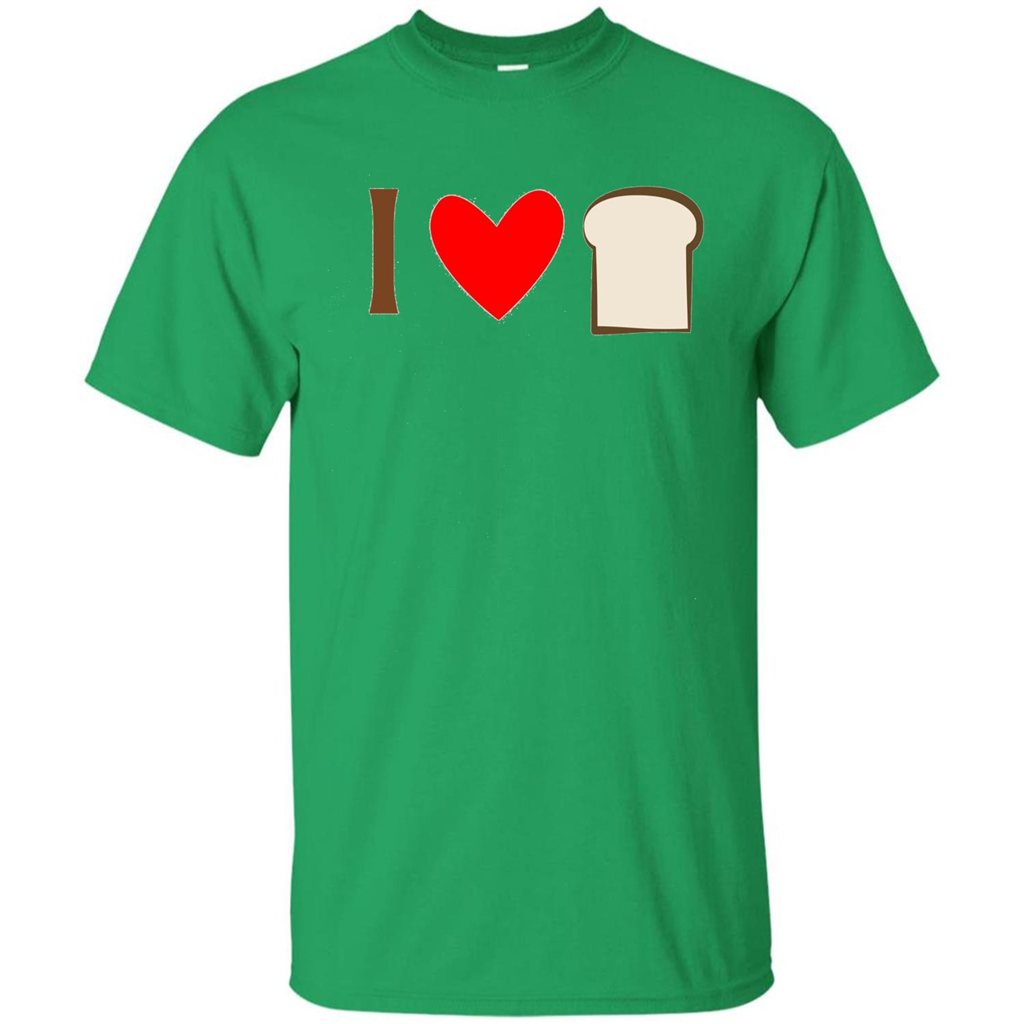 I Love White Bread T-shirt Irish Green