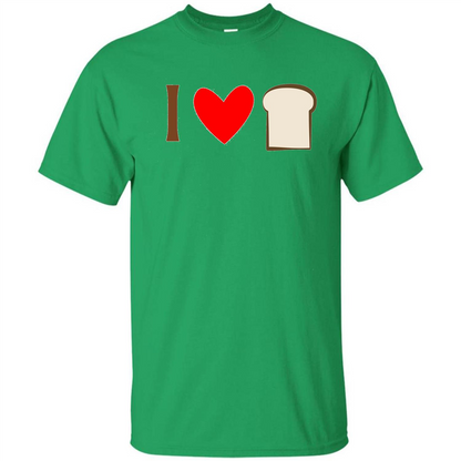 I Love White Bread T-shirt Irish Green