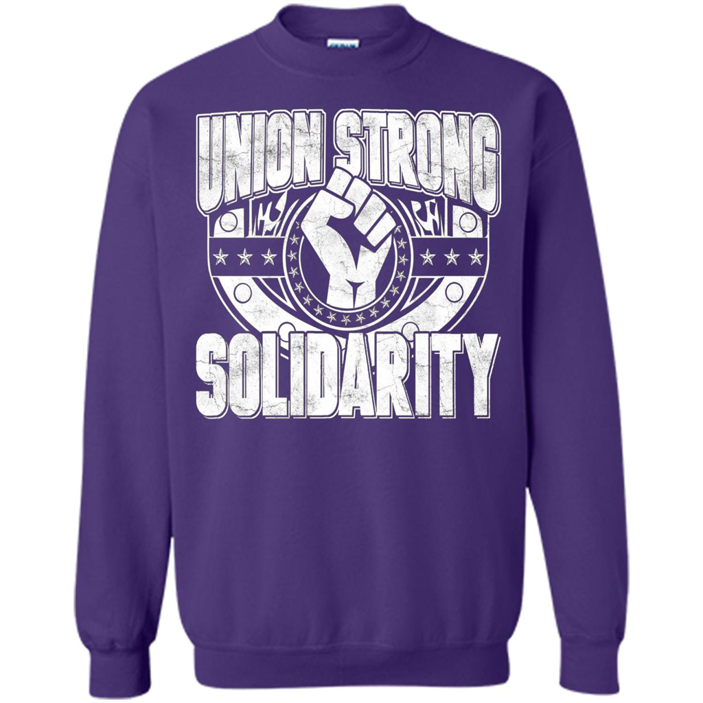 Union Strong Solidarity T-shirt Purple