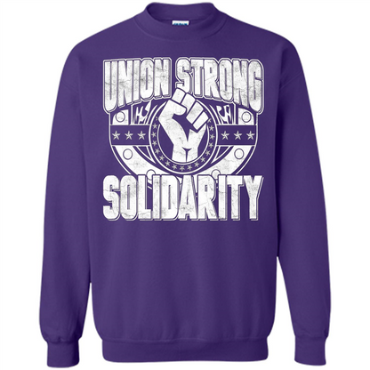 Union Strong Solidarity T-shirt Purple