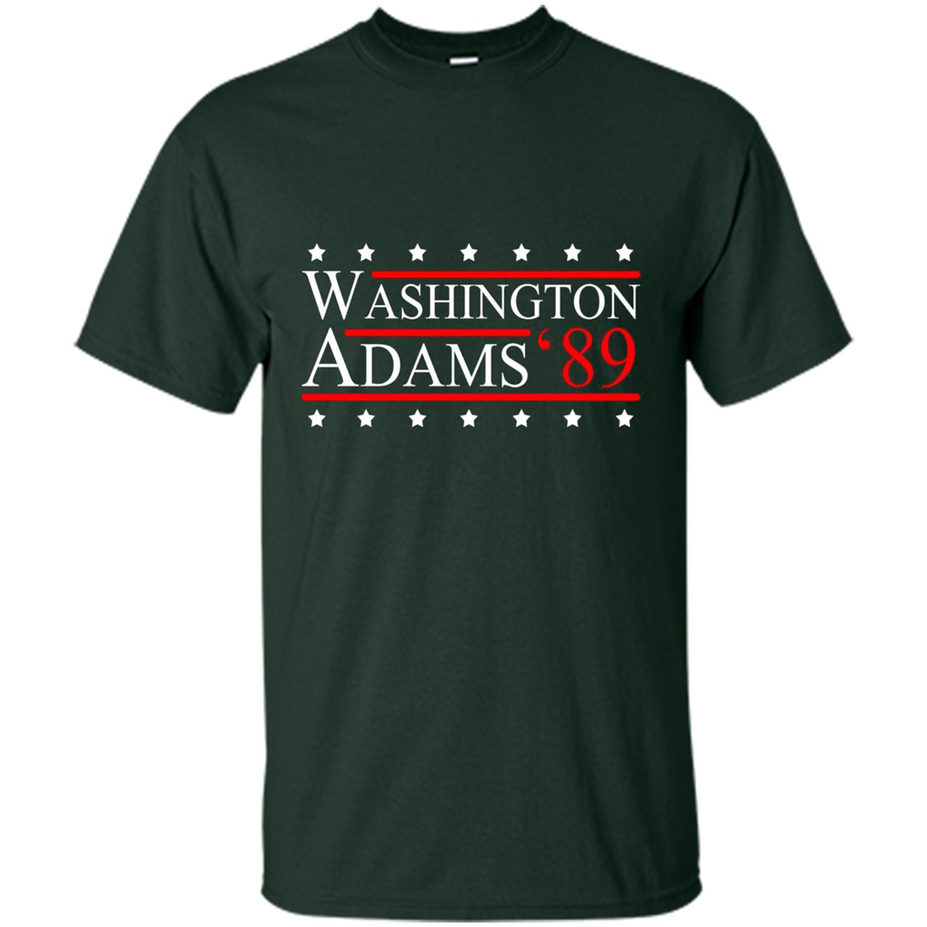 Washington Adams 1789 July 4th T-shirt Forest Green