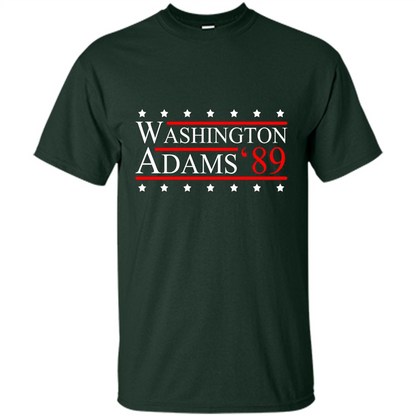 Washington Adams 1789 July 4th T-shirt Forest Green