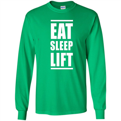 Mens Eat Sleep Lift T-shirt Irish Green