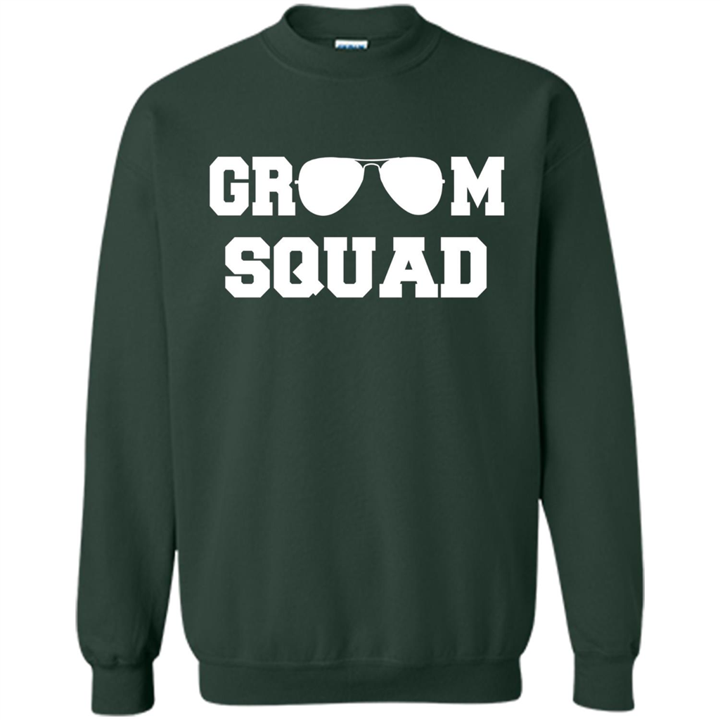 Cool Groom Squad T-Shirt Wedding Party Gift Shirt Forest Green