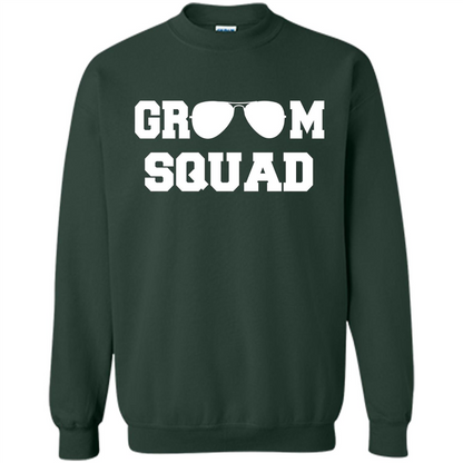 Cool Groom Squad T-Shirt Wedding Party Gift Shirt Forest Green