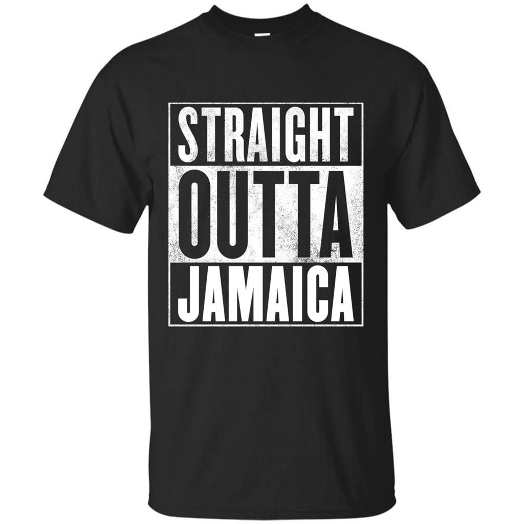 Jamaica T-Shirt - Straight Outta Jamaica T-shirt Black