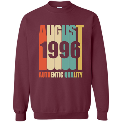 August 1996 Authentic Quality T-shirt Maroon