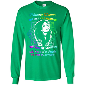 February Woman T-shirt The Heart Of A Hippie