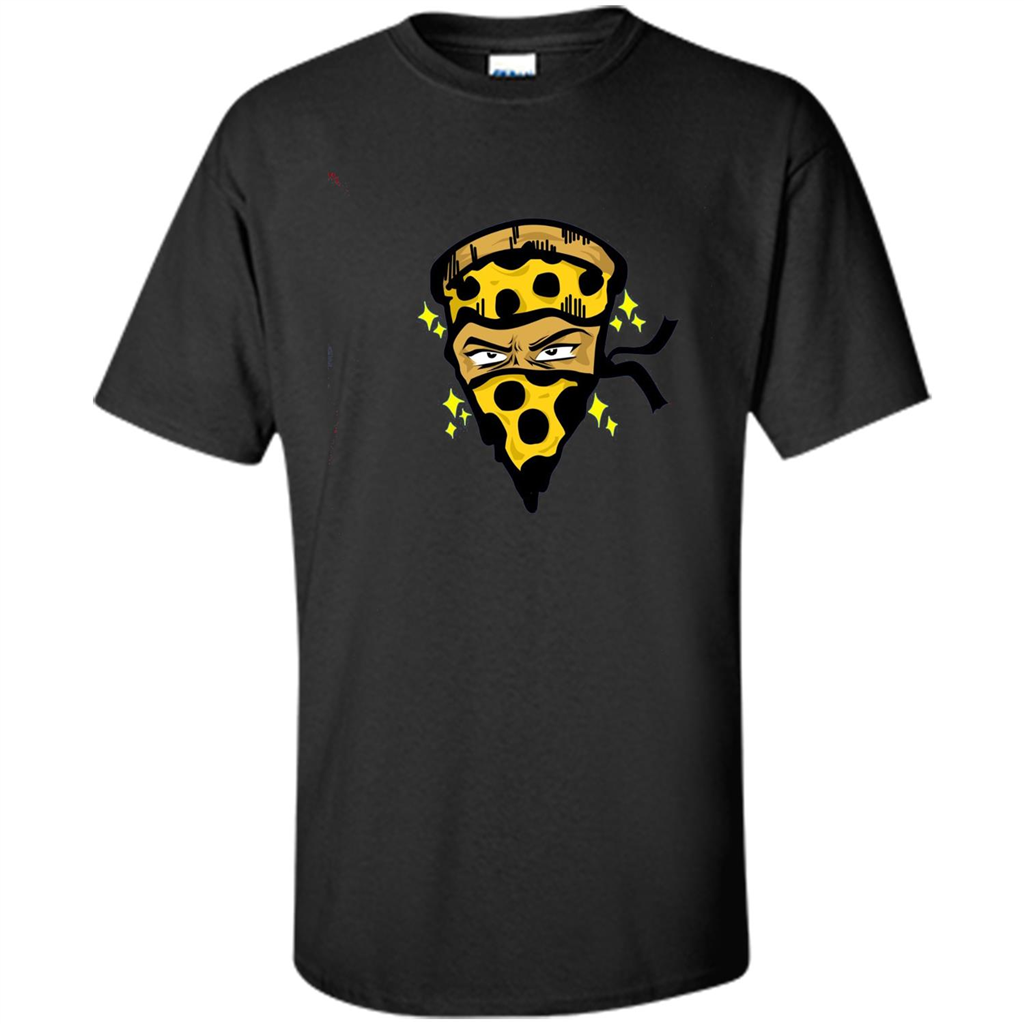 Pizza Warrior Funny Foodie Food Lover T-shirt Black