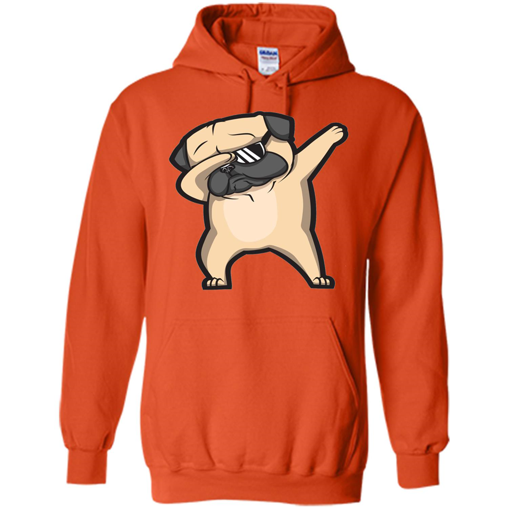 Dabbing Pug Shirt - Cute Funny Dog Dab T-shirt Orange