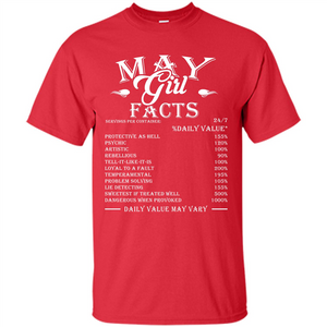 May Girl Facts T-shirt