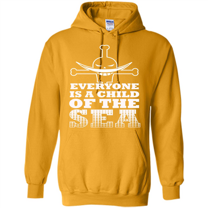 Sea. Everyone Is A Child Of The Sea T-shirt Gold