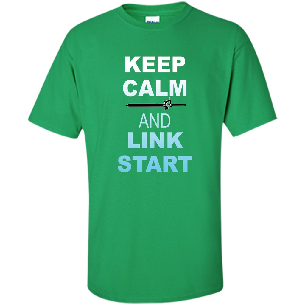 Keep Calm And Link Start T-shirt Irish Green