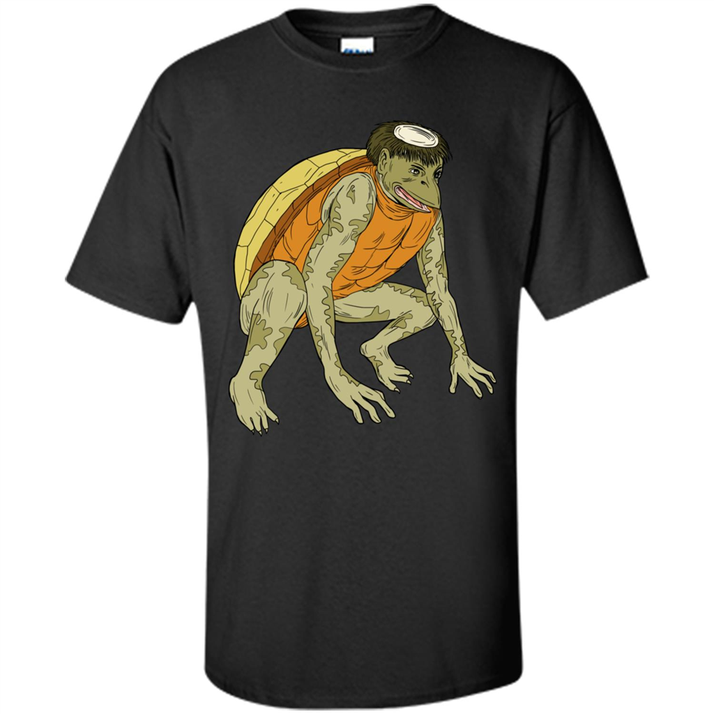 Kappa Monster Crouching Drawing T-Shirt