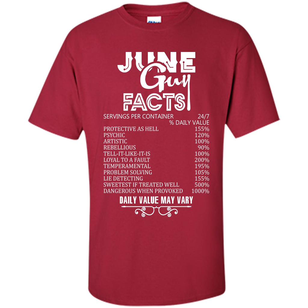 June Guy Facts T-shirt Cardinal