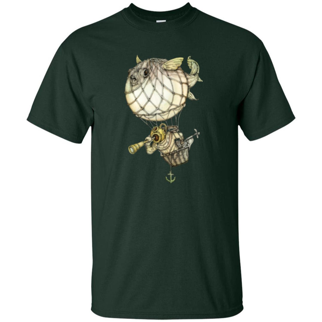 Blowfish T-shirt Captive Balloon T-shirt Forest Green