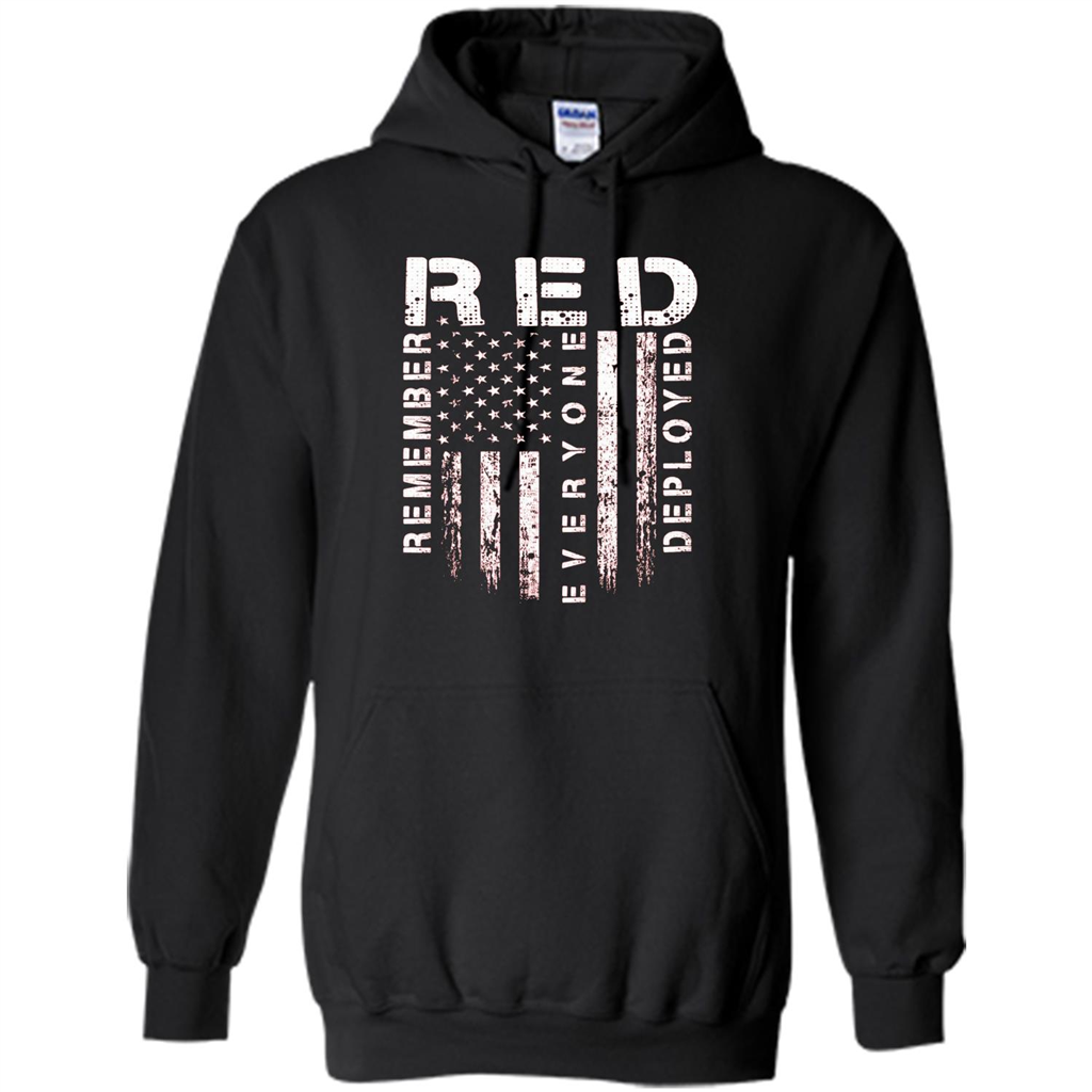 Red Friday - Remember Everyone Veteran Deployed T-shirt Black