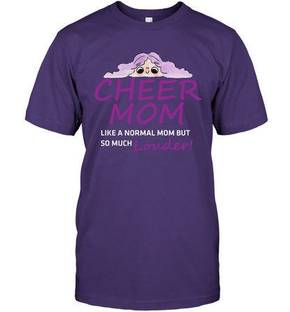Cheer Mom Like A Normal Mom But So Much Louder Shirt T-Shirt T-Shirt Purple