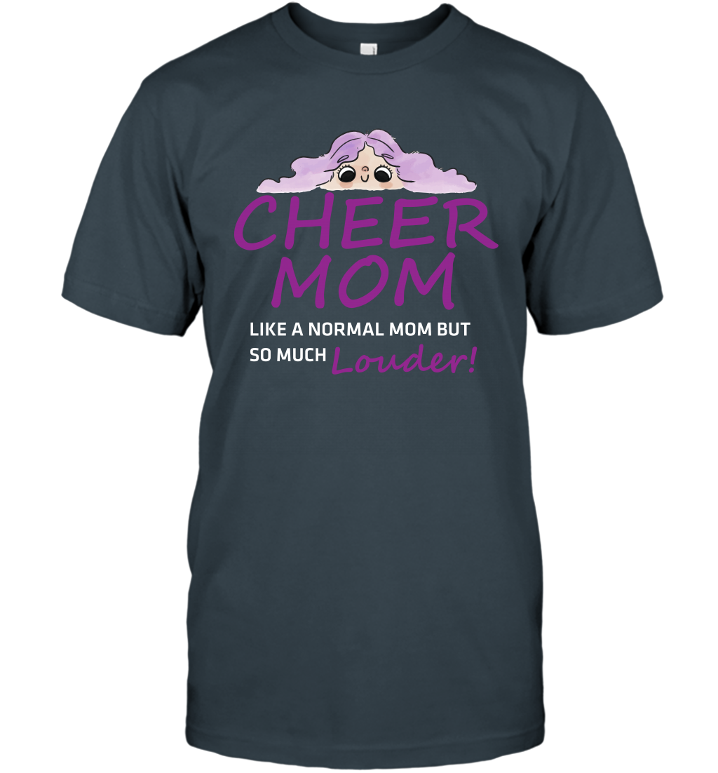 Cheer Mom Like A Normal Mom But So Much Louder Shirt T-Shirt T-Shirt Charcoal