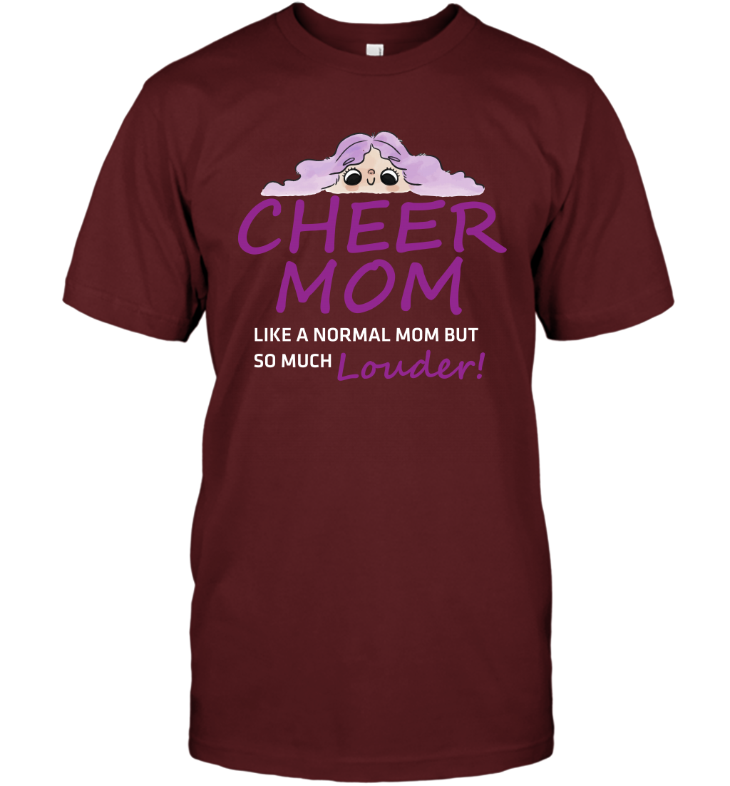 Cheer Mom Like A Normal Mom But So Much Louder Shirt T-Shirt T-Shirt Cardinal