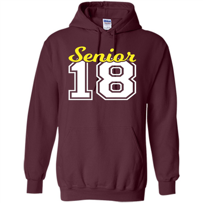 Senior Class of 2018 Jersey Style T-shirt Maroon