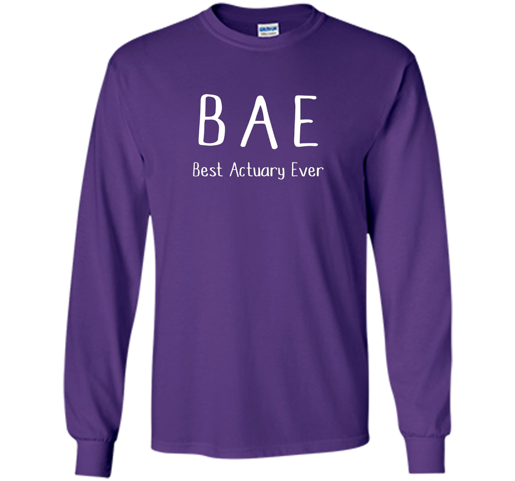 BAE Best Actuary Ever Tshirt funny work job humor shirt shirt Purple