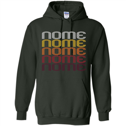 Nome, Vintage Style Alaska T-shirt Forest Green
