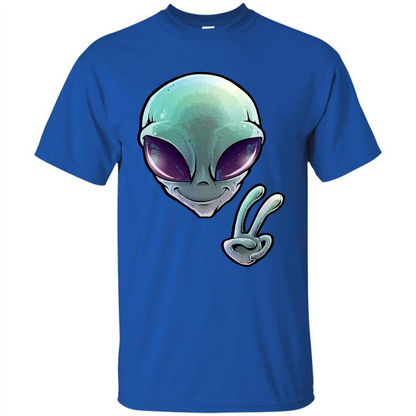 Peace Alien T-shirt Royal