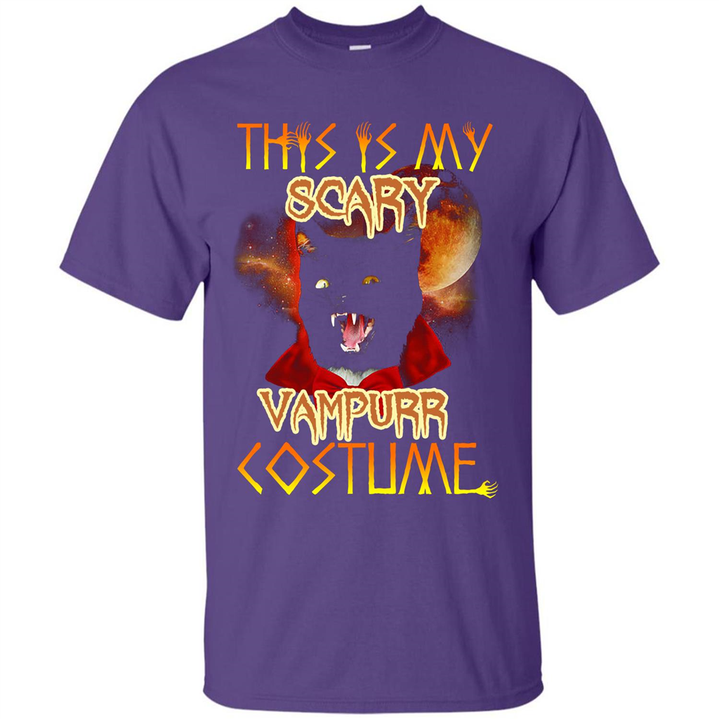 Halloween T-shirt This Is My Scary Vampurr Costume T-shirt