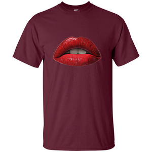 Red Lips T-shirt with Red Lips Art T-shirt