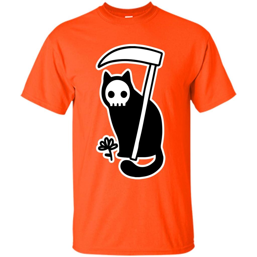 Cat Grimm Reaper T-shirt Orange