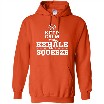 Keep Calm - Exhale and Squeeze T-shirt Orange