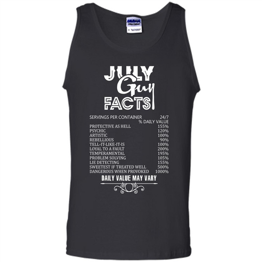 July Guy Facts T-shirt Black