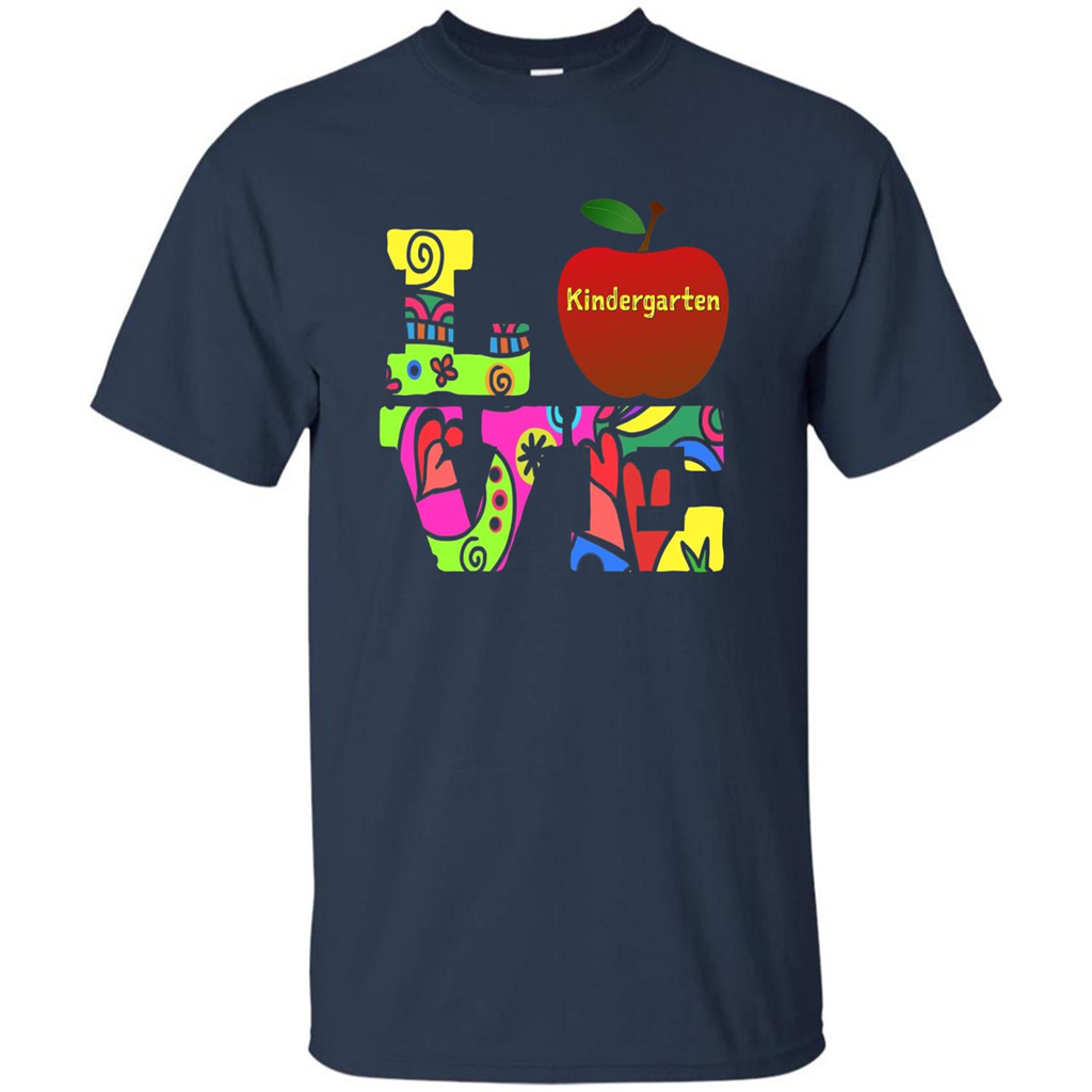 Kindergarten LOVE T-shirt School Day T-shirt Navy