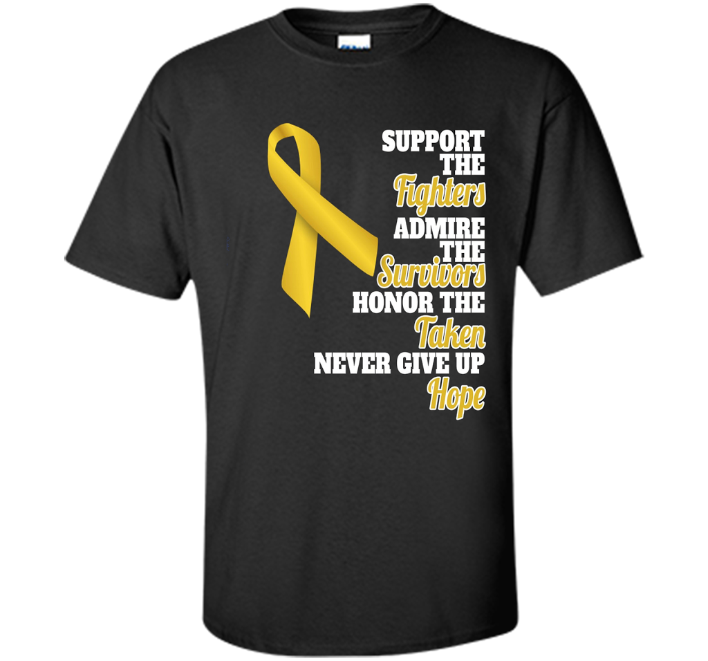 Cancer Awareness T-shirt Support Childhood Cancer Awareness Black
