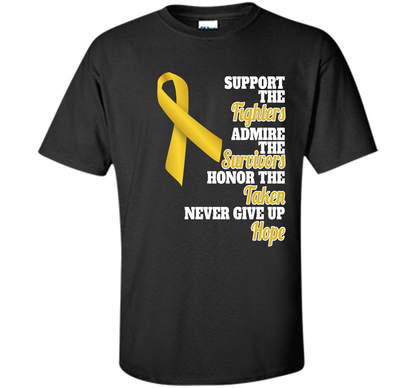 Cancer Awareness T-shirt Support Childhood Cancer Awareness Black