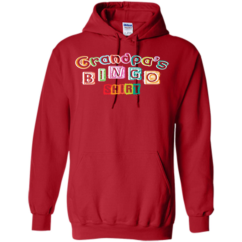 Papa T-shirt GrandpaŠ—Ès Bingo T-shirt Red