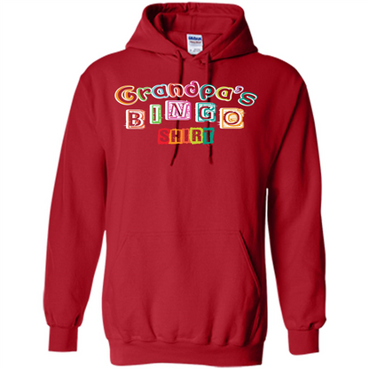 Papa T-shirt GrandpaŠ—Ès Bingo T-shirt Red
